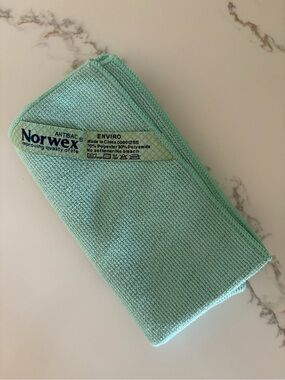 NWOT Norwex Enviro Microfiber Cloth - Mint New Kitchen Bathroom Boat Mint Home